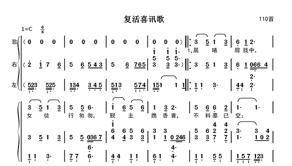 复活喜讯歌