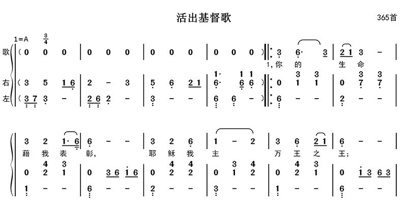 活出基督歌